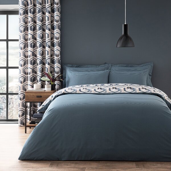 Elements Archer Pacific Duvet Cover and Pillowcase Set