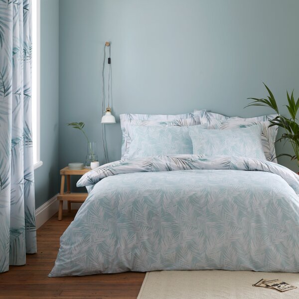 Serenity Palm Leaf Duvet Cover & Pillowcase Set