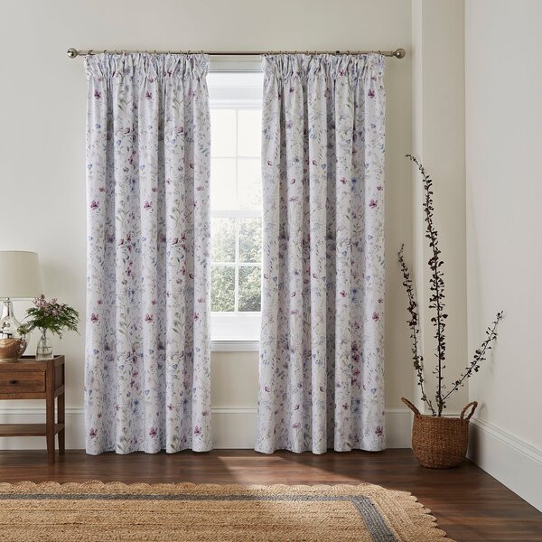 Dorma Wildlflower Blackout Pencil Pleat Curtains