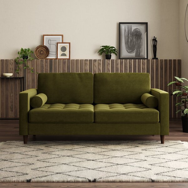 Zoe 3 Seater Double Sofa Bed, Velvet