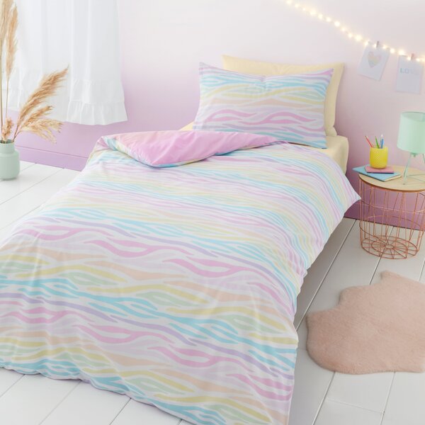 Rainbow Ombre Duvet Cover and Pillowcase Set