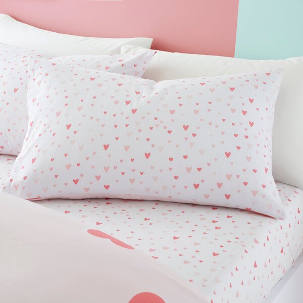 Love Hearts Duvet Cover and Pillowcase Set