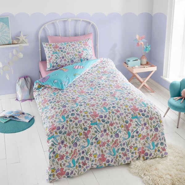 Disney The Little Mermaid Duvet Cover and Pillowcase Set