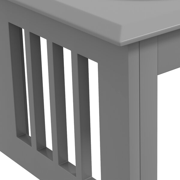 PawHut Raised Dog Feeding Bowls with Stand, Stainless Steel for Small and Medium Dog, 58L x 31W x 25H cm - Grey Aosom UK