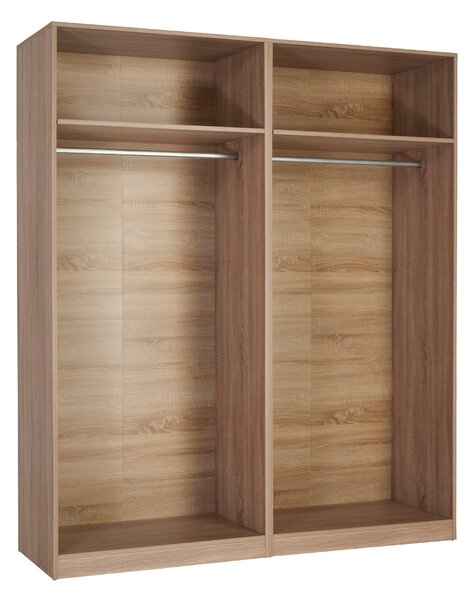 Hyde 4 Door Wardrobe, White & Mirrored