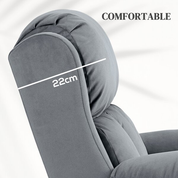 HOMCOM Power Lift Riser and Recliner Chair with Vibration Massage, Heat, Side Pocket, Grey Aosom UK