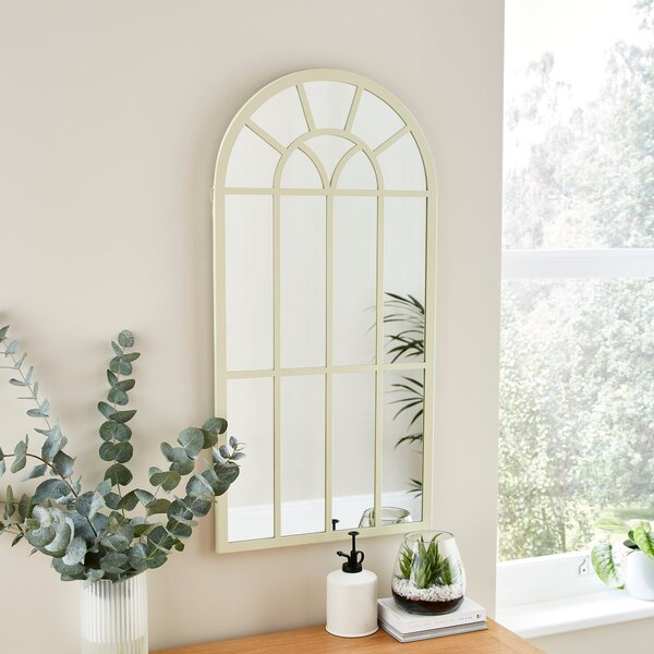 Country Arched Window Indoor Outdoor Wall Mirror