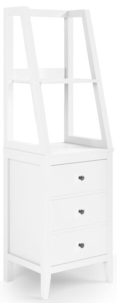 Lynton Ladder Bedside Table, White