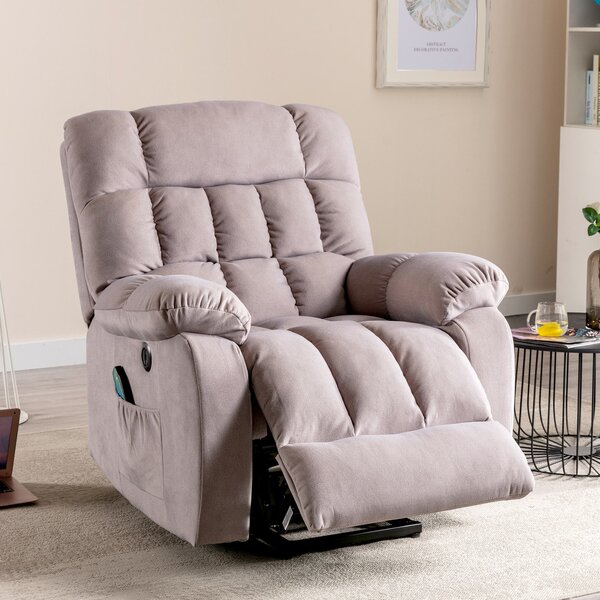 Electric Power Lift Recliner Armchair with Vibration, USB Ports, Side Pockets, Comfy Heating Massage Chair for Elderly, 91x81x104 cm, Beige Aosom.UK