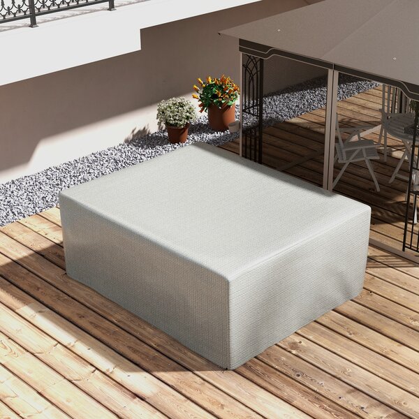 Outsunny Large Patio Furniture Cover, 235x190x90 cm, Waterproof and Anti-UV Outdoor Garden Furniture Protector, Grey