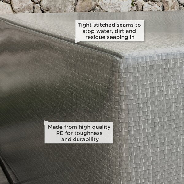 Outsunny Large Patio Furniture Cover, 235x190x90 cm, Waterproof and Anti-UV Outdoor Garden Furniture Protector, Grey