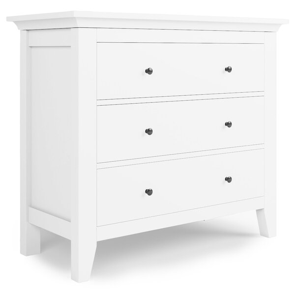 Lynton 3 Drawer Chest, White