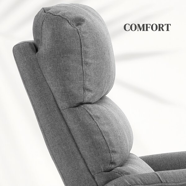 HOMCOM Electric Power Lift Recliner Chair with Spring Pack Seat, Fabric Recliner Armchair for Elderly w/ Footrest, Pockets Aosom UK