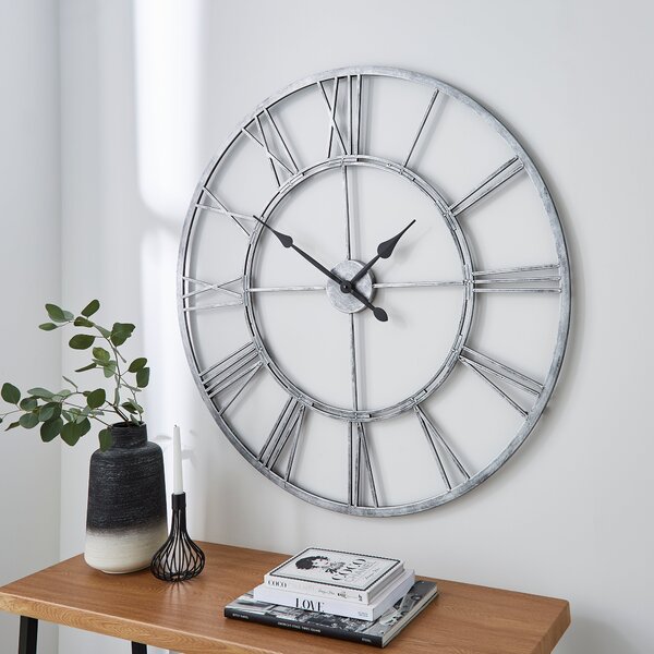 Chrome Skeleton Indoor Outdoor Wall Clock