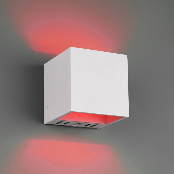 Trio WiZ Figo LED wall light, matt white