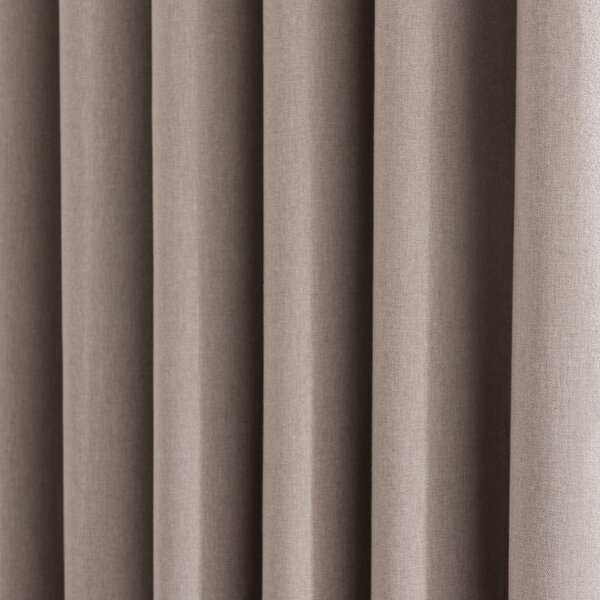 Luna Brushed Blackout Eyelet Door Curtain