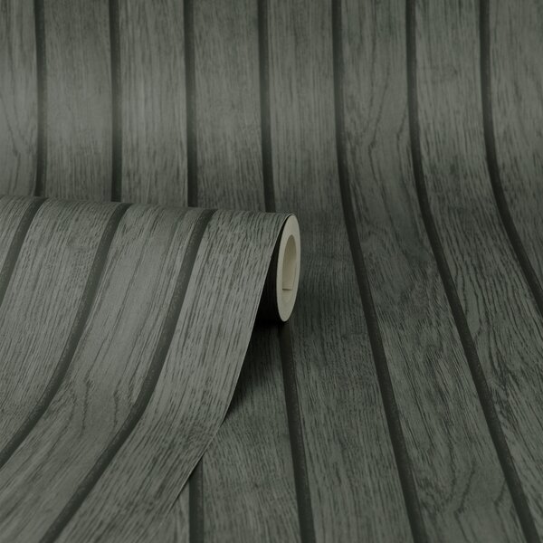 Wooden Slat Panel Wallpaper