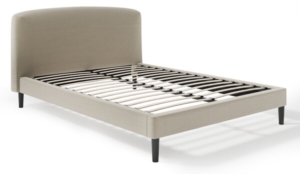 Modern Curved Upholstered Bed Frame