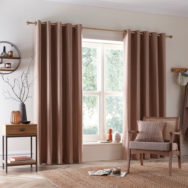 Ryder Check Eyelet Curtains