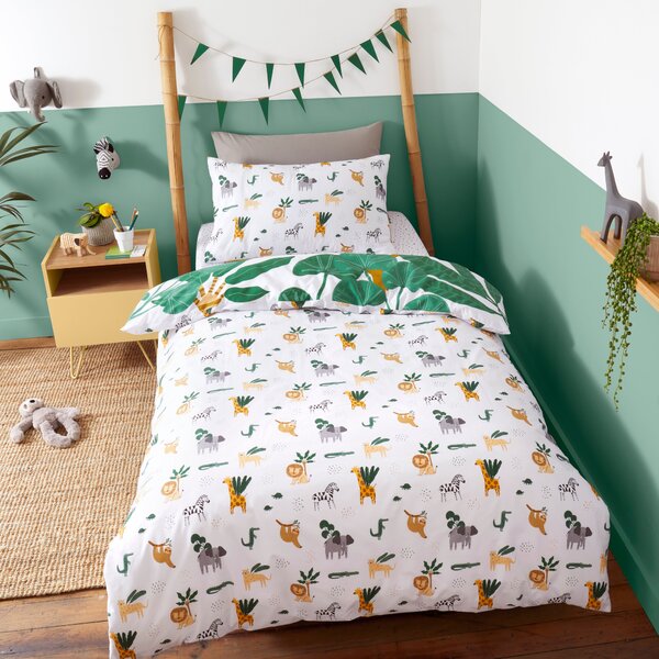 Animal Safari Duvet Cover and Pillowcase Set