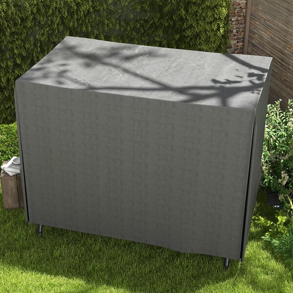 Outsunny Patio Swing Shelter: Waterproof Oxford Canopy for Outdoor Seating, Dark Grey, Ample Coverage Aosom UK