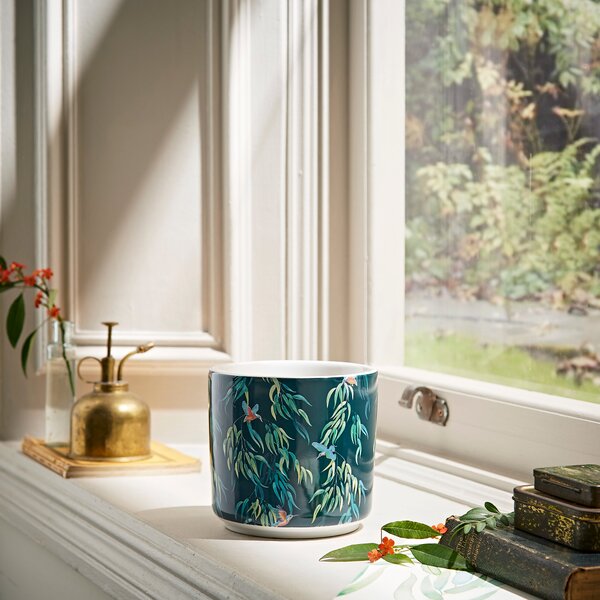 Kingfisher Ceramic Plant Pot