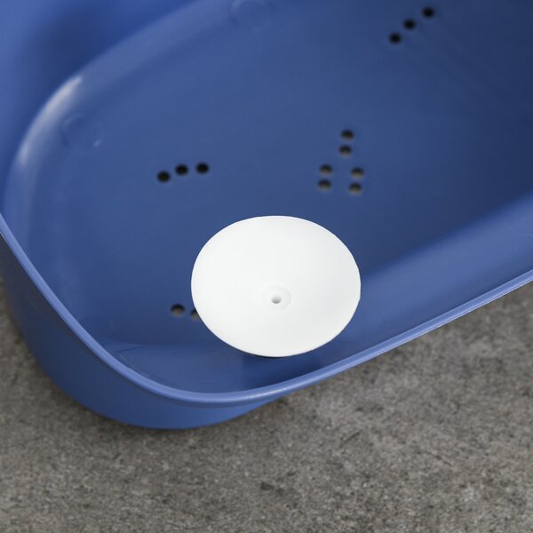 HOMCOM Crocodile Cove: Collapsible Baby Bath with Non-Slip Seat, Portable Design, Sunny Yellow Aosom UK
