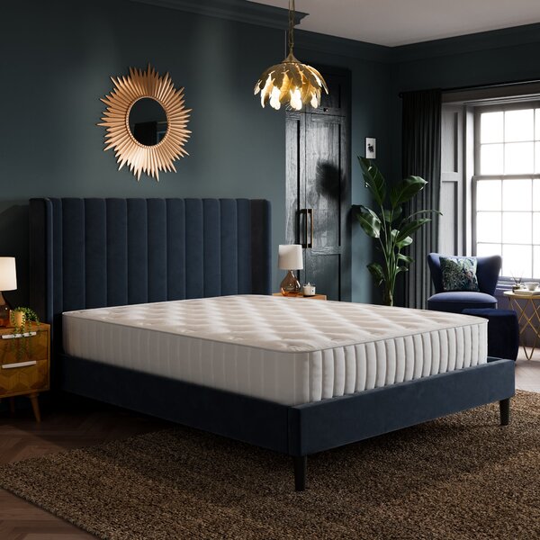 Alara Pleated Velvet Bed Frame