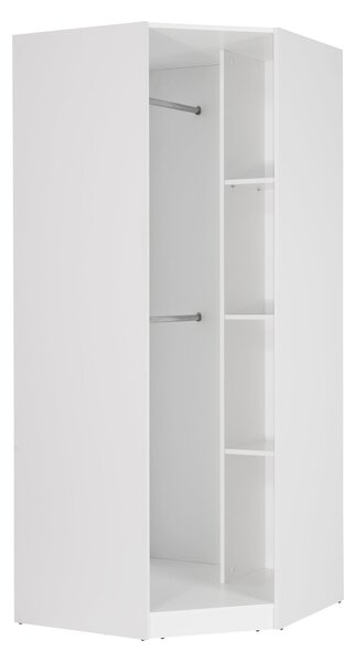 Euston Corner Wardrobe, White