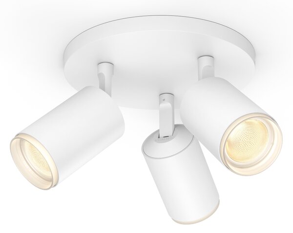 Philips HUE Fugato 3 Light Smart LED Semi Flush Spotlight