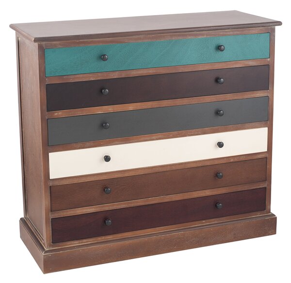 Pacific Loft 6 Drawer Chest, Pine