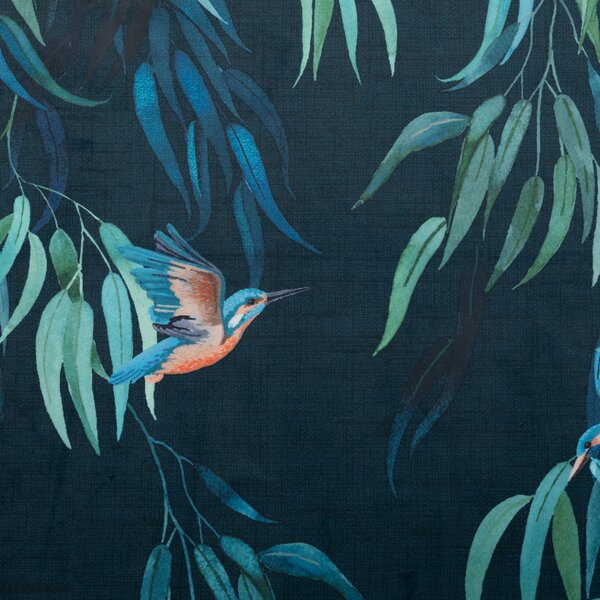 Kingfisher Peacock Roman Blind