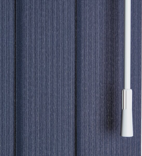 Stripe Cordless Navy Vertical Blind