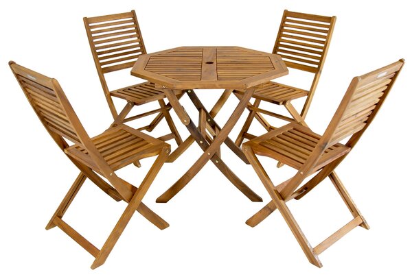 Octagonal 4 Seater Dining Set