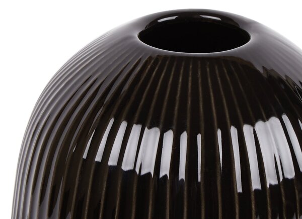 Ribbed Ceramic Vase