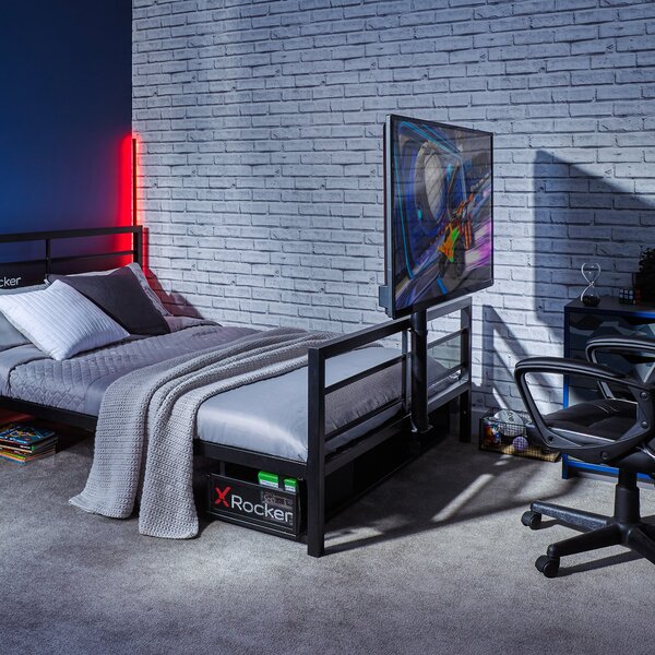 X Rocker Basecamp Gaming Bed Frame with TV VESA Mount