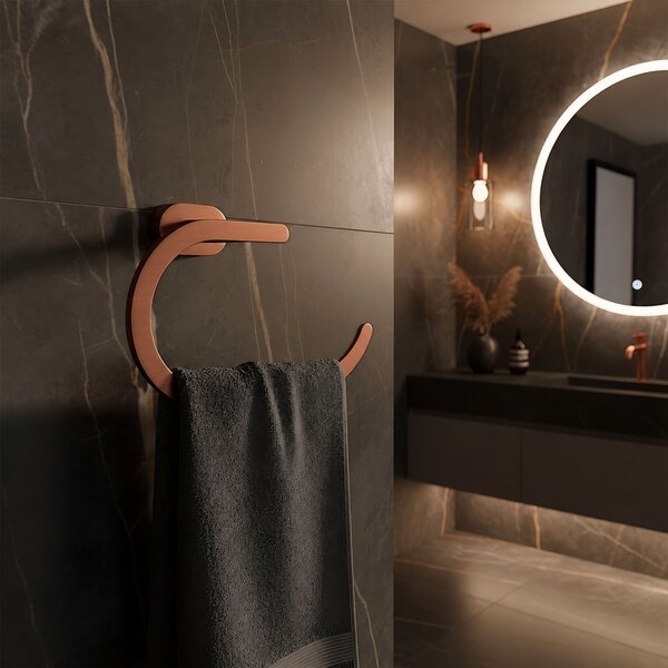 Bathroom hanger Ring 110 Til Brush Copper
