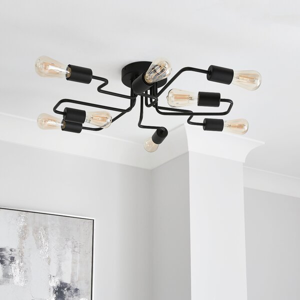 Kacy 8 Light Semi Flush Ceiling Light