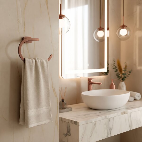 Bathroom hanger Ring 110 Til Brush Copper