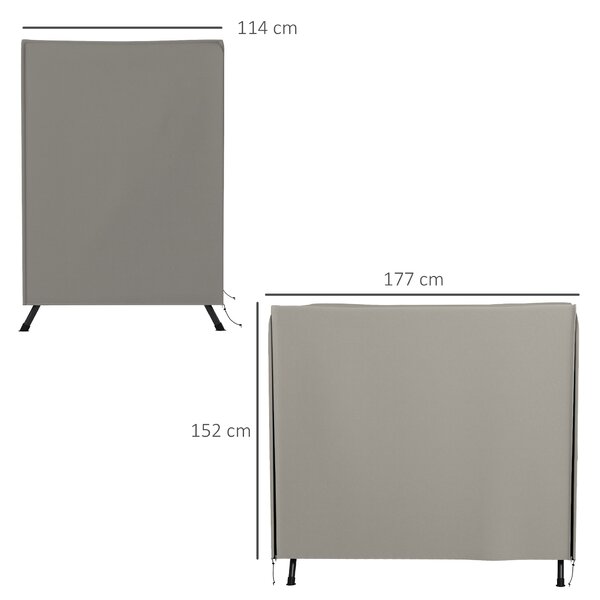 Outsunny 144 x 177cm Outdoor Swing Chair Cover - Light Grey Aosom UK