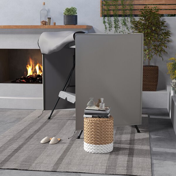 Outsunny 144 x 177cm Outdoor Swing Chair Cover - Light Grey Aosom UK