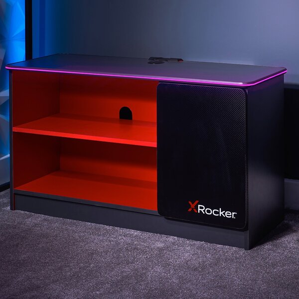 X Rocker Carbon Tek TV Media Cabinet with Neo Fibre LED for TVs up to 42"