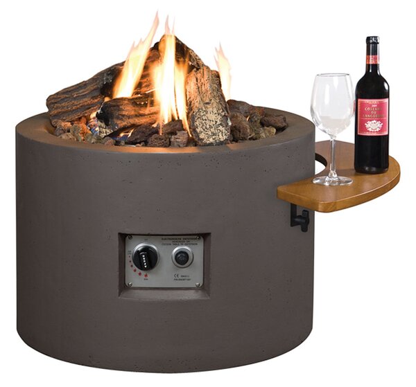 Round Grey Fire Pit