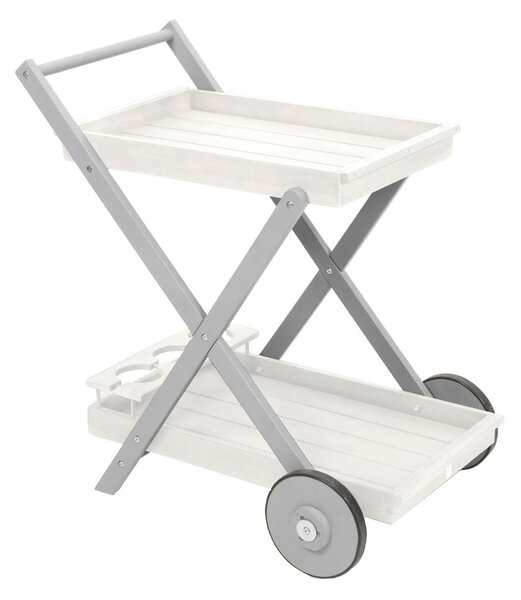 Florenity Grigio Grey Tea Trolley