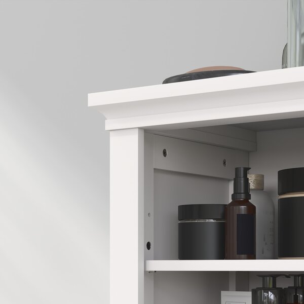 HOMCOM Multi-Storage Modern Bathroom Cabinet - White Aosom UK