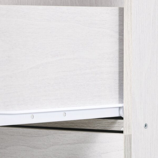 HOMCOM File Cabinet with 4 Drawers for Home Office, Vertical Filing Cabinet with Lock, Adjustable Hanging Bar for A4 and Letter Size Aosom UK