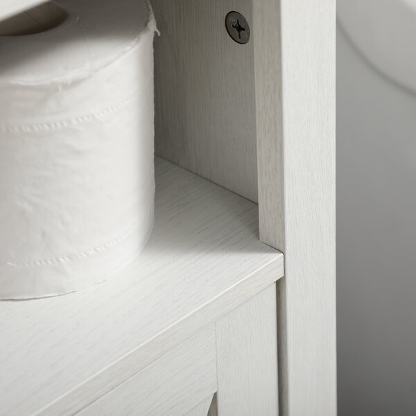 Kleankin Under Sink Cabinet Bathroom Vanity Unit with Double Doors and Storage Shelves, 60 x 30 x 60cm, White