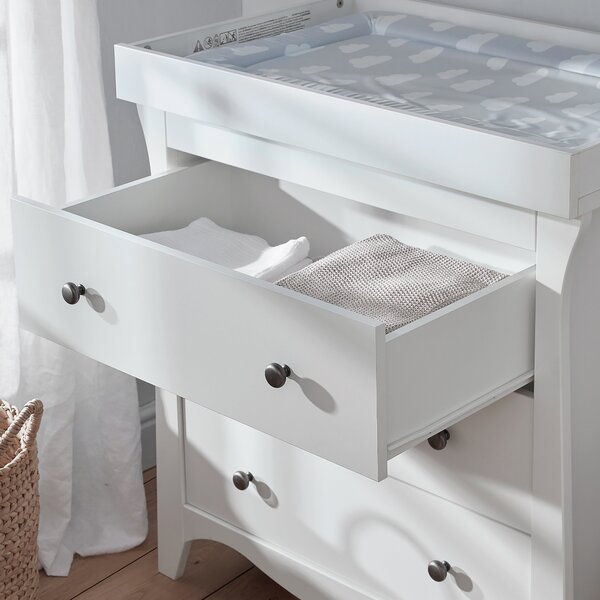 CuddleCo Clara 3 Drawer Chest & Changing Unit