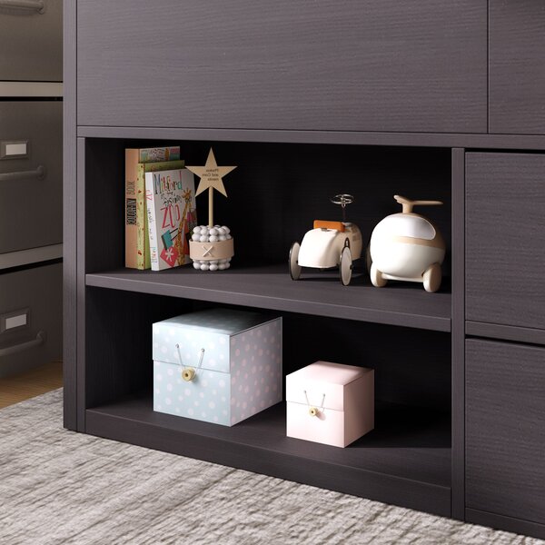 Children's Wooden Mid Sleeper Cabin Bed with Drawers and Shelves Storage, Versatile Bed Frame for Bedroom, 196L x 94W x 92H cm, Taupe Aosom.UK