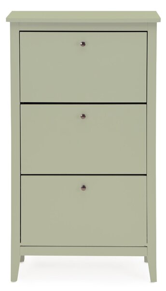 Lynton Compact Hallway Shoe Storage Cabinet, Sage